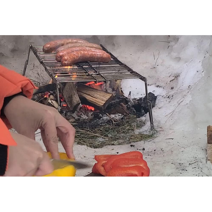 Кемпінговий гриль Bitty Big Q з нержавіючої сталі 316, ультракомпактний, портативний, легкий