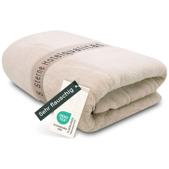 Плюшева ковдра ZOLLNER 150x200 см - суперм&39яка та тепла ковдра для дивана - можна прати при температурі до 95C - дихаюча мікрофібра бежевого кольору - якість готельної білизни - сертифікована Oeko Tex 150 x 200 см Бежевий