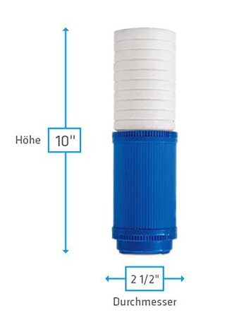 Система зворотного осмосу 6 ступенів ФІЛЬТР ВОДИ НІМЕЧЧИНА - з БІО активованим вугіллям і піновугільним фільтром - мембрана 75GPD, 285 л найчистішої питної води щодня, екологічний без BPA найкращий фільтр для кожного дому