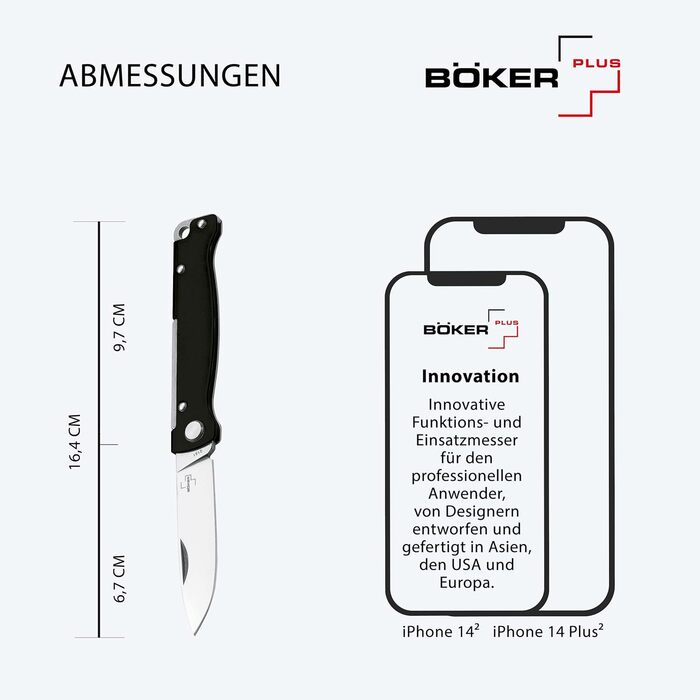 Кишеньковий ніж BKER PLUS Atlas Black - дворучний суцільнометалевий складаний ніж з гострим лезом 12C27 Sandvik - складаний ніж ED