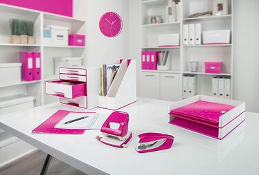 Настінний годинник Leitz WOW, рожевий, 32.5 x 31.1 см