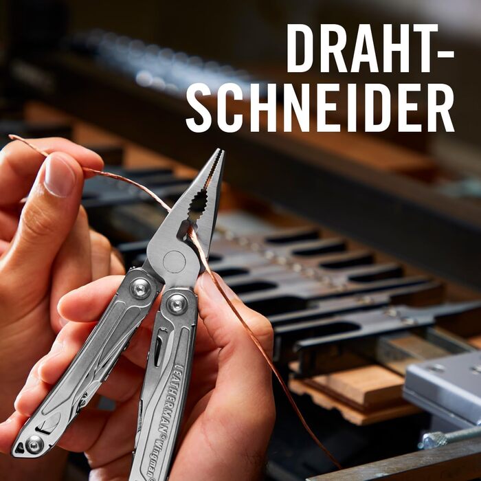 Компактний мультитул з 8 інструментами, включаючи плоскогубці та ножиці, з нейлоновою кобурою WINGMAN box single