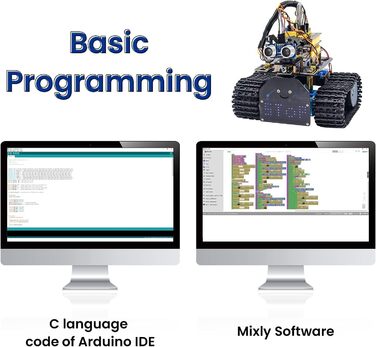 Для Arduino Learner, світло/ультразвукове відстеження, інфрачервоне та Bluetooth дистанційне керування, інтелектуальний та освітній роботизований набір DIY