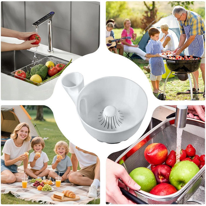 І - пилосос Автоматичний портативний кухонний прилад Сушарка з мийною чашею для кухні, кемпінгу, пікніка