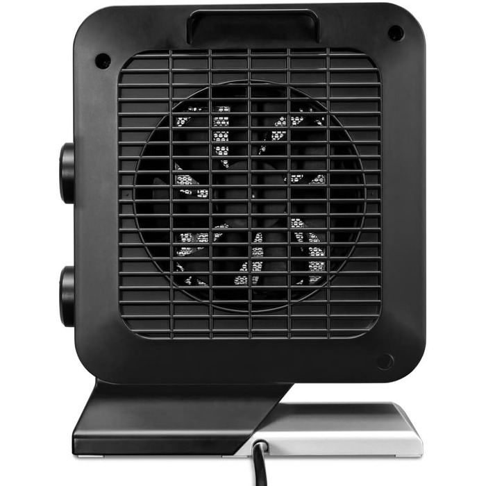 Керамічний вентилятор-обігрівач TROTEC TFC 13 E Теплова потужність 700 Вт / 1400 Вт Електричний обігрівач з термостатом, розмір приміщення від 20 м до 50 м, чорний 1400 Вт Чорний