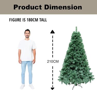 Штучна різдвяна ялинка 210 см SHATCHI