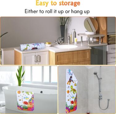 Оригінальний нековзний килимок для ванни для дитини, килимок для ванни 100x40 см, нековзний дитячий килимок для ванни, дитячий кил