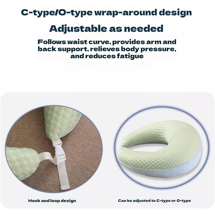 Універсальна ергономічна в&39язана подушка для рукоділля, творчих моментів, читання та ігор, підлокітник для ліжка та дивана, для читання, гри, роботи, в&39язання гачком, 60x55 см (зелена)