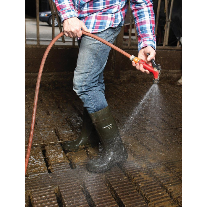 Чоловіче професійне повнозахисне промислове взуття DUNLOP Purofort, розмір 44 EU, зелене