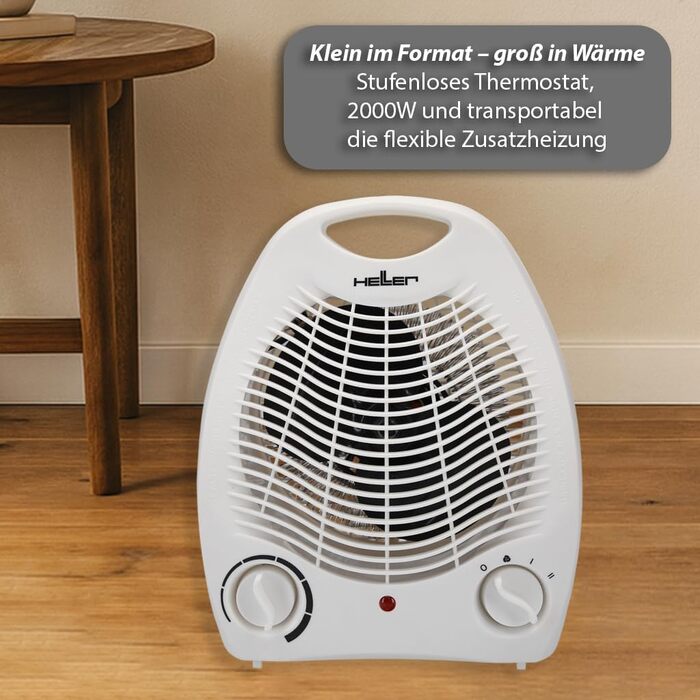 Малий вентилятор-обігрівач 2000 Вт Електричний обігрівач з термостатом 2 режими нагріву режим охолодження Захист від замерзання Компактний електричний обігрівач, 706