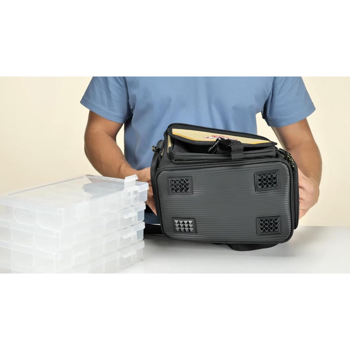Сумка Berkley System Bag, рибальська сумка з коробками Один розмір червоний/сірий/чорний