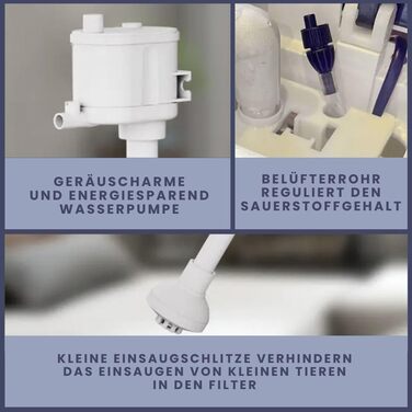 Акваріум AquaOne Nano LED HNE-380, 26 л, прозорий, комплект з фільтром і підсвіткою