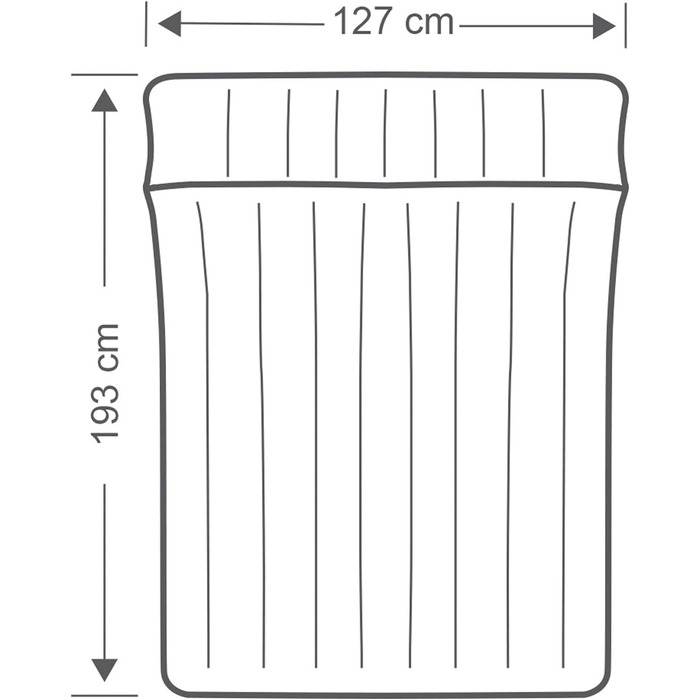 Надувний матрац Intex Camping Mat, California King 127x193x24 см