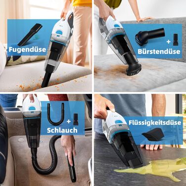 Переможець тесту ручного пилососа Anktel 14,8V 9700Pa з зарядною станцією Ручний пилосос без мішка для збору пилу з миючим фільтро