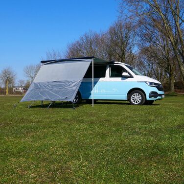 Х 2 м - передня стінка для тенту Bulli, захист від сонця, вітру та дощу, 2,4