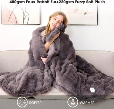 Електрична ковдра з підігрівом Uplayteck, 200x150 см, 8 температурних режимів, 6 таймерів, електрична ковдра з підігрівом та автоматичним вимиканням, швидкий нагрів, м&39яка фланелева ковдра, яку можна прати