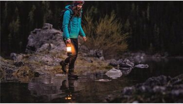 Ліхтар-маяк для кемпінгу Robens, акумуляторний, чорний/зелений, 9,5 x 18,5 см, 690166