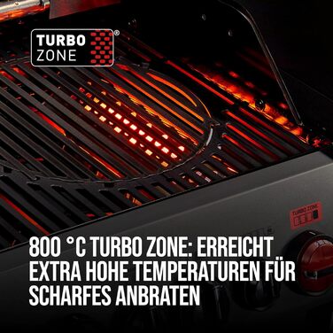 Газовий гриль Enders HYDE 4 SIKR Turbo 4 пальники з нержавіючої сталі для прямого та непрямого грилювання, TURBO ZONE 800 C, SWITCH GRID, інфрачервоний задній пальник та бічний котел, серія HYDE 8041 (2025)
