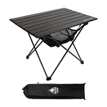 Стіл для кемпінгу OneTigris SWIFLY, алюмінієвий, складаний, маленький розкладний стіл, надлегкий портативний вуличний стіл, складний стіл, вантажопідйомність до 30 кг для використання на свіжому повітрі, для походів (56x40,5x39,5 см)