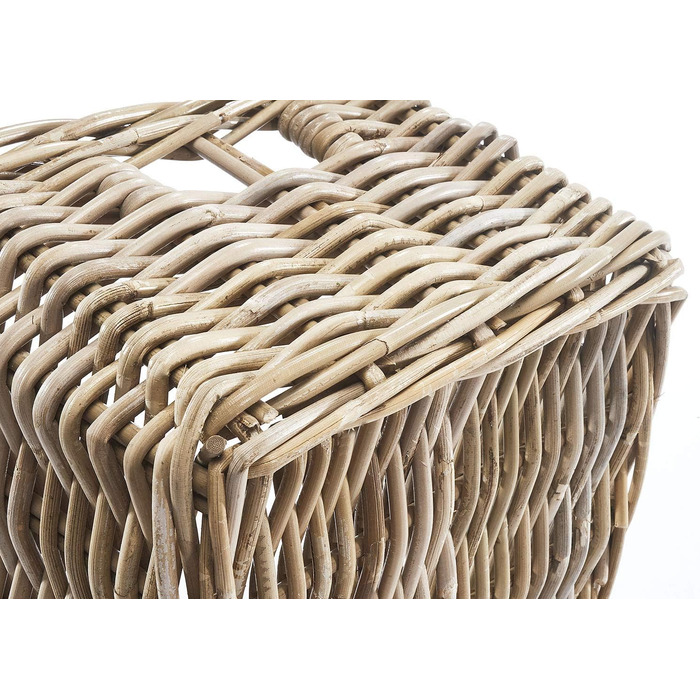 Кошик з ротанга Kobolo, кошик з полиці, квадратний ротанг Kubu сірий, маленький