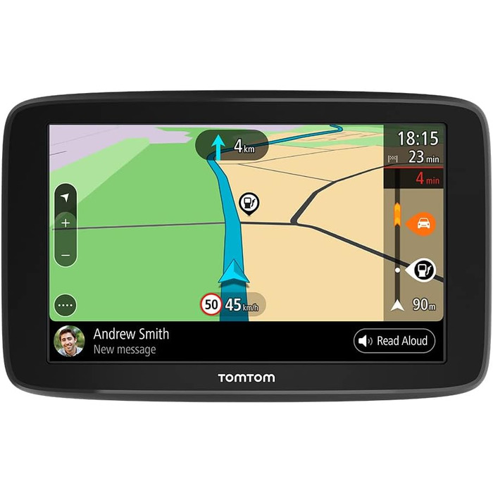 Навігаційний пристрій TomTom GO Basic (5 дюймів, уникнення заторів завдяки TomTom Traffic, оновлення карт Європи, оновлення через WiFi) GO BASIC 5&39 EU45 T Black 5 дюймів Single
