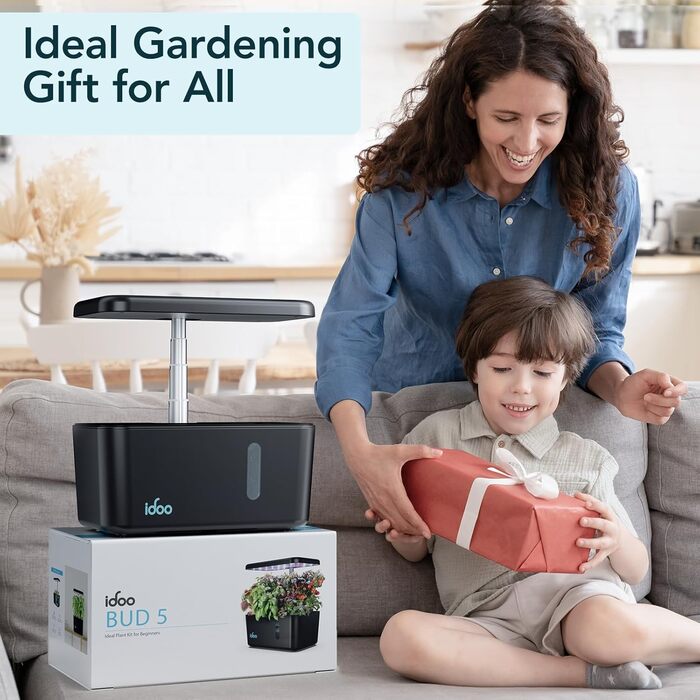 Системи гідропонічного вирощування iDOO з лотком для пророщування, набір для пророщування в саду з насосом, світлодіодне освітлення з автоматичним таймером, набір для проростання рослин до 11,81 футів, подарунки для гідрофонічної сівалки для всіх