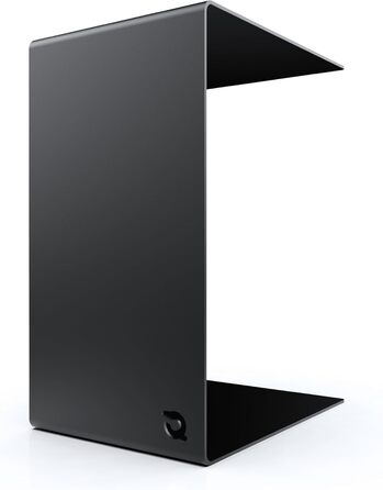 Берлінський журнальний столик Металевий Високоякісне порошкове покриття Журнальний столик Стіл для вітальні Столик для ноутбука Підставка для дивана Підходить для використання всередині та зовні приміщень Чорний C-подібний 50 см