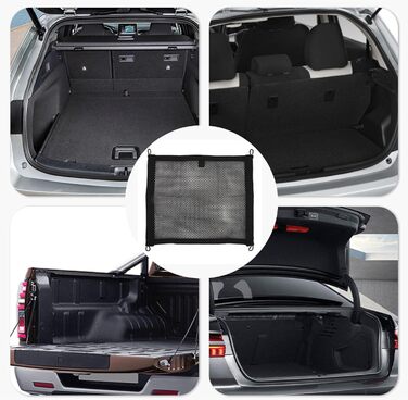 Еластична сітка для багажу, розтягувана, універсальна автомобільна сітка для зберігання речей, 42 x 36 см, 2 шт.