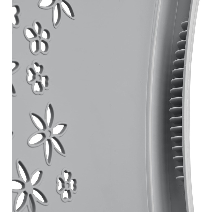 Ергономічний кошик для білизни keeper з повітропроникним декором, нековзними м'якими ручками, 50 л, Lasse, Nordic Grey