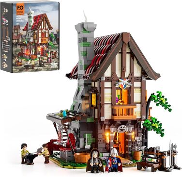 Конструктор FUNWHOLE Medieval Forge Building Blocks Set F9040, 1595 деталей, середньовічна тематика