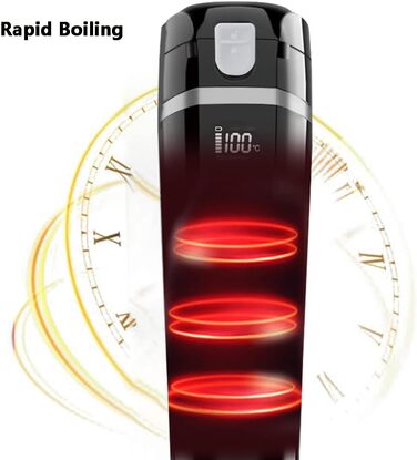 Дорожній чайник Baceyong 24V/12V для автомобіля/вантажівки, портативний електричний автомобільний термос-глечик для подорожей