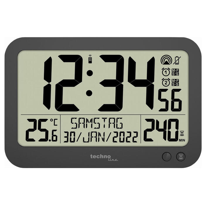 Годинник настінний Technoline WS8026 Black (WS8026)
