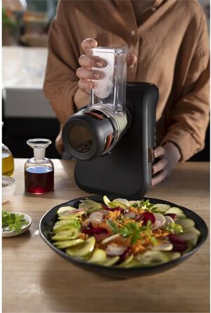 Терка для поваги Tefal MB77EN Двигун 200 Вт 3 різні конусні насадки Еко-дизайн 9 переробленого пластику Чорний