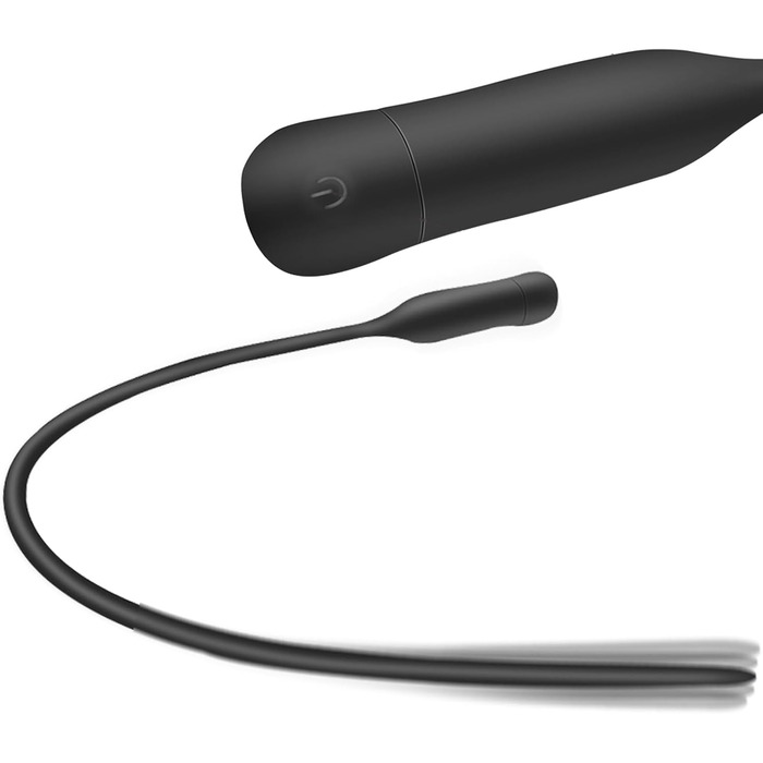 Гнучкий уретральний вібратор BDSMYEE для чоловіків, 355 мм, силіконовий, 10 режимів вібрації, стимуляція простати та уретри