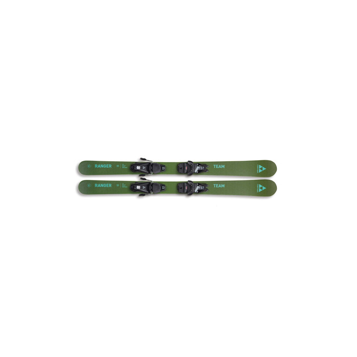 Дитячі лижі Fischer Ranger Team JRS 161 см для швидких фліпів та обертань, однакові характеристики їзди Regular та Fakie, оливкові
