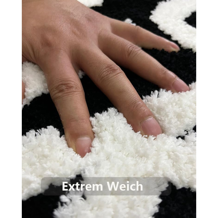 Килимок для ванної Get Naked 50x80 см, нековзний килимок для ванної, що миється, килимок для душу з мікрофібри, що вбирає вологу, м&39який килимок для ванної, чорний 50 x 80 см