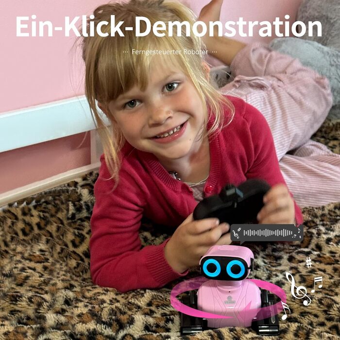 Робот Діти, Іграшка-робот на дистанційному керуванні, Робот на радіоуправлінні зі світлодіодними очима та музикою, Дитяча іграшка