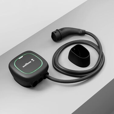 Зарядний пристрій для електромобілів (11 кВт, тип 2, Wi-Fi, Bluetooth, OCPP, внутрішній/зовнішній, 5м, проста установка), білий