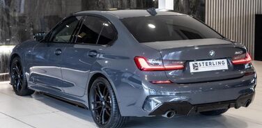 Чорний глянцевий дифузор MpTuned 3 Series G20-21 Pre-LCI M-Performance для вихлопу 320,330i/d (G20 - G21) 2019 2020 2021