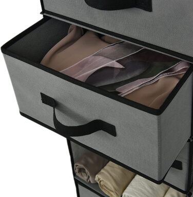 Органайзер для підвісної шафи GRANNY SAYS, з шухлядами, сірий підвісний органайзер, підвісна полиця для спальні