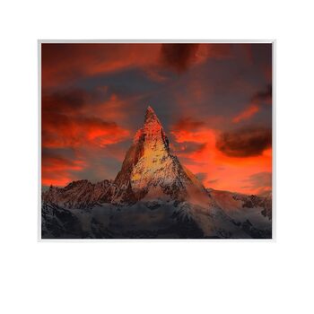 Інфрачервоний обігрівач picture 300 Вт - Швидко нагрівається за 1-3 хвилини - Енергоефективний із захистом від перегріву - Надзвичайно тихий - Сертифіковано TV та має 10-річну гарантію - Sunset 300 Вт - Без пульта дистанційного керування Sunset