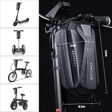 Сумка на кермо E Scooter Bag Quick Release для самокатів Xiaomi MI Mijia M365 та Segway Ninebot E ES1/ES2/ES3/ES4, місткість 2 л