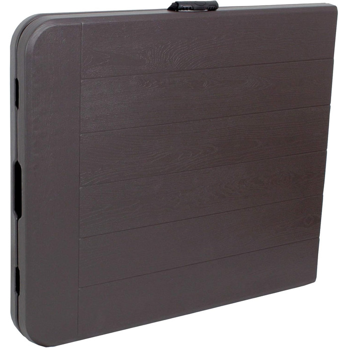 Стіл-фуршет TRUTZHOLM, розкладний стіл, 180 x 75 см, імітація дерева, складаний, пластик, садовий стіл, стіл для пивного намету, кемпінговий стіл, стіл для вечірки, приставний столик