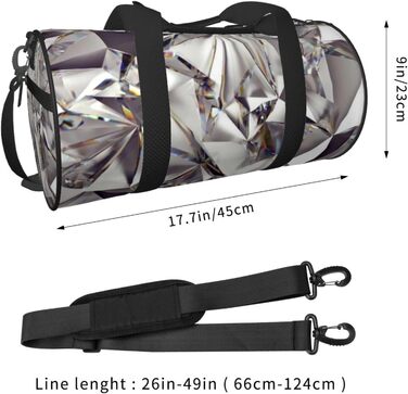 Дорожня сумка-циліндр з діамантовим візерунком, спортивна сумка для чоловіків та жінок, сумка-мішок, спортивна дорожня сумка