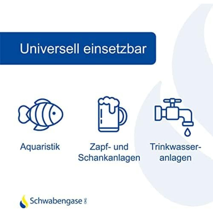 Балон CO2 Schwabengase 2 кг – харчовий газ для акваріумів і систем дозування