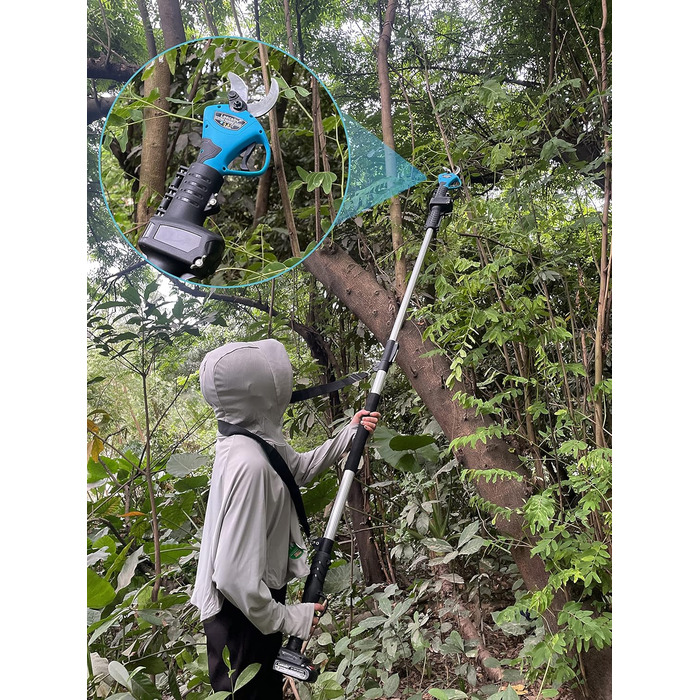 Професійні електричні садові ножиці Laecabv 40 мм, акумуляторні ножиці 21 В для саду, електричні ножиці для гілок, акумуляторні садові ножиці з безщітковим двигуном