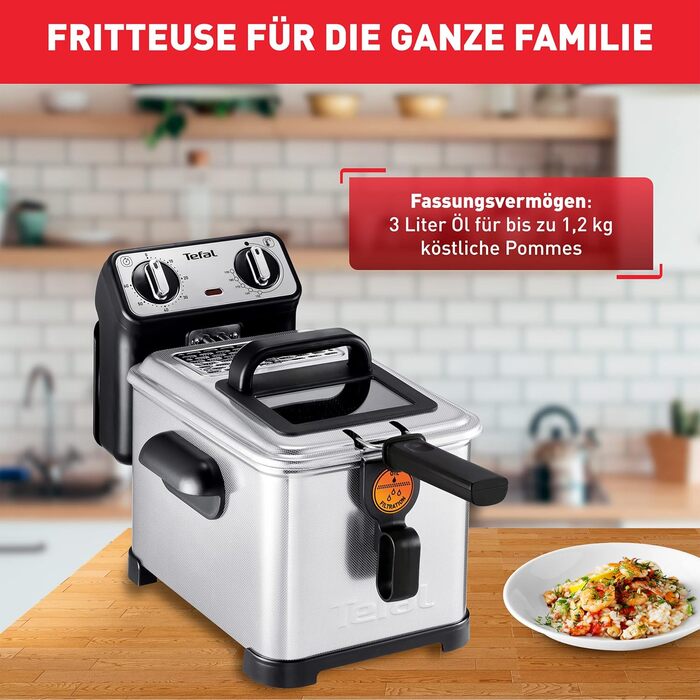 Л Преміум фритюрниця 2300 Вт Напівпрофесійна фритюрниця з олією Система Clean-Oil-System теплоізольована термостат таймер нержавію