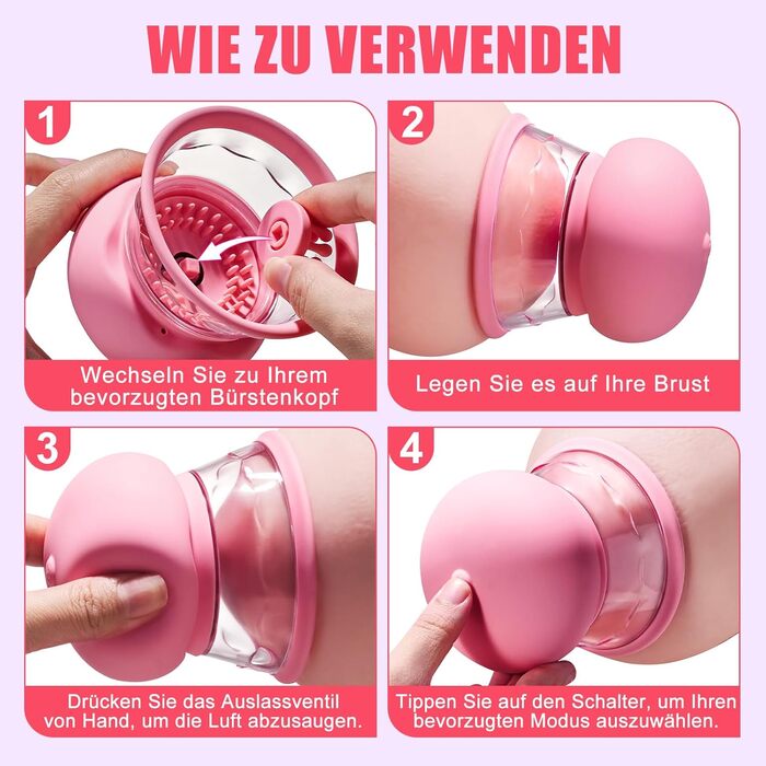 Стимулятор грудей та клітора VTAON 3в1, 10 режимів