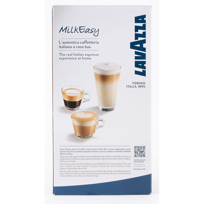 Спінювач молока 18200090 (холодне і тепле спінювання, 460 Вт), чорна кавоварка для капучино