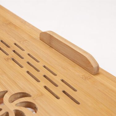 Регульований портативний стіл для ноутбука з бамбука